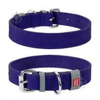 Collar WAUDOG Clasic нашийникдля собак зі шкіри та бавовни L ( ш - 25мм, дл -38-49мм)фіолетовий