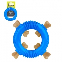 BronzeDog Игрушка для собак Smart Ring, blue 16*3см