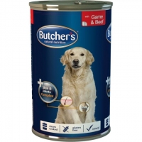 Butcher`s Dog Plus with Game & Beef консервированый корм для собак 1200г 