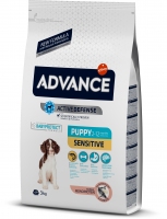 Advance Dog Puppy Sensitive для щенков всех пород с чувствительным пищеварением 3кг