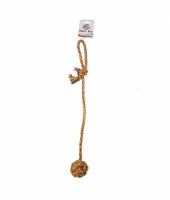 Croci Іграшка для собак канат грейфер вузловий м'яч з довгою ручкою, 56см