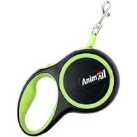 Animall- Рулетка-повідець більше 50кг/5м (зелено-чорний)