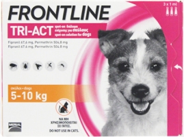 Frontline Tri-Act противопаразитарные капли для собак весом 5-10кг\1мл 3шт(1 шт)