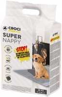 Croci Unterlage Super Nappy Carbon с активированным углем пеленки для собак 84*57см 60шт