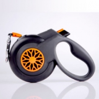 Fida Поводок-рулетка SMART GO, с системой автоматического торможения, S, 5м/15кг, черно-оранжевая
