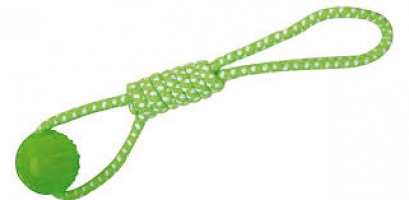Croci Вибухова куля на вузловій мотузці, зелена 41*6 см