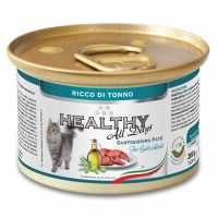 Healthy All days, влажный корм для котов, паштет с тунцом, 200г
