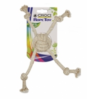 Croci ECO Іграшка для собак канат грейфер м'яч із мотузками 5X30 см