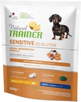Natural Trainer Small Dog Sensitive No Gluten wirh salmone, сухий корм з лососем, 800г+800г