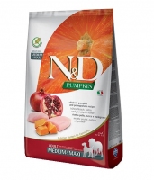 Farmina N&D Grain Fre Pumkin Chichen&Pomegranate adult medium&maxi 12kg