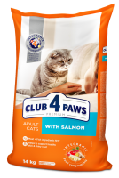 Клуб4Лапы сухой корм для котов с лососем 14 кг