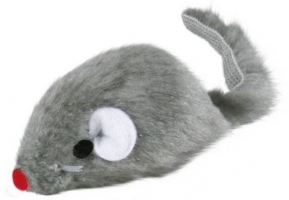 Trixie игрушка для котов мышь меховая серая 5см