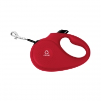 Collar рулетка для собак ХS,12кг,3 м стрічка червона