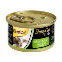 Gimpet ShinyCat ласощі для котів з куркою та папайя, 70г