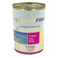 Healthy Fish, монопротеиновый влажный корм для собак, паштет с тунцом и рисом, 400г