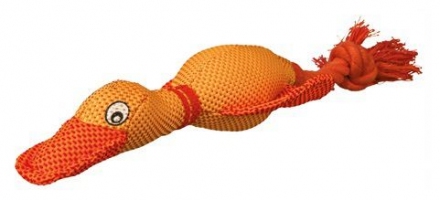 Trixie Іграшка Качка нейлон з канатом 38см