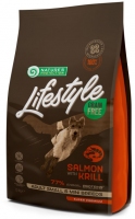 Nature's Protection Lifestyle Salmon&krill Adult Полноценный без корм для мини пород 1,5kg