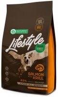 Nature's Protection Lifestyle Salmon&krill Junior Полноценный без корм для растущих собак 1,5kg