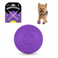 BronzeDog Superball Мяч с лазерной гравировкой, фиолетовый, 5см