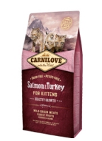 Carnilove Salmon&Turkey Kitten сухой корм с лососем и индейкой для котят класса холистик 6kg