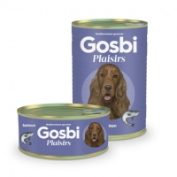 Gosbi Plaisirs Dog Adult, вологий корм для собак, лосось, 185g