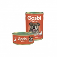 Gosbi Plaisirs Dog Adult, вологий корм для собак, качка та яблука, 185g