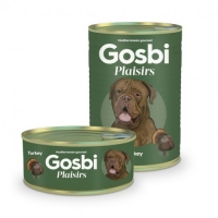 Gosbi Plaisirs Dog Adult, вологий корм для собак, індичка, 185g