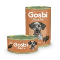 Gosbi Plaisirs Dog Adult, вологий корм для собак, дикий кабан, 185g