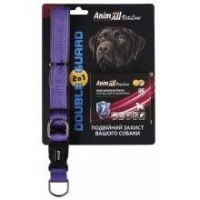 AnimAll VetLine Doudle Guard комплект нашийник з протипаразитною стрічкою.20мм 320-400мм пурпурний