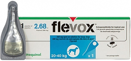 Flevox Спот-он 2,68 мл, краплі від бліх для собак 20-40 кг (1 шт)