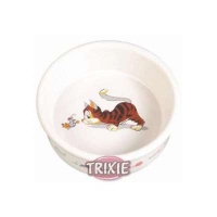 TRIXIE Миска керамічна `Весела кішка` 200мл/11,5см