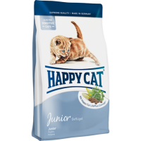 Happy Cat Supreme Junior корм для котят (птица,лосось) 4кг