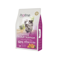 ProFine DERMA натуральный лосось и рис для длинношерстых и полудлинношерстых котов и кошек 10kg 