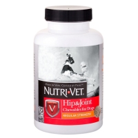 Nutri-Vet Hip&Joint Regular 1 уровень, хондроитин и глюкозамин для собак, с МСМ, 75шт