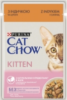 CAT CHOW Kitten. З індичкою та кабачками в желе. Конс/кот 85г