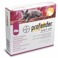 Bayer Profender Spot-on антигельминтный препарат для котов от 5кг до 8кг (1шт)