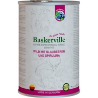 Baskerville консерва для собак оленина с черникой и спирулиной 400г
