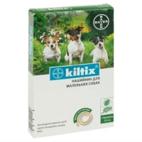 Bayer Kiltix Ошейник от блох и клещей для мелких пород собак 35 см