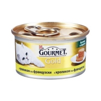 Gourmet Gold кусочки в паштете с кроликом по-французски 85г
