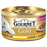 Gourmet Gold двойное удовольствие с уткой и индейкой 85г