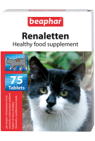 Beaphar Renaletten Пищевая добавка для котов при мочекаменной болезни, 75таб