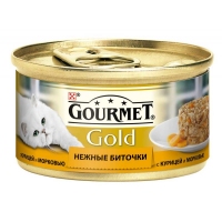 Gourmet Gold нежные биточки курица и морковь 85г