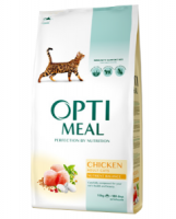 OptiMeal сухий корм для котів із куркою 10кг