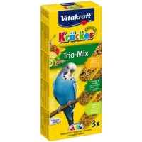 Vitakraft Krаcker крекер для волнистых попугаев с инжиром, бананом и киви, 3шт