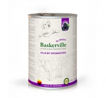 Baskerville консерва для собак телятина з ожиною 800г