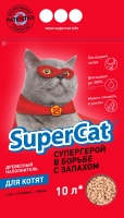 SuperCat Дерев'яний наповнювач для кошенят 10л