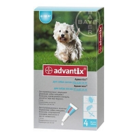 Advantix для собак весом 4-10 кг (4 шт)