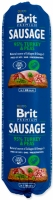Brit Premium Dog Sausage 800g, колбаса индейка и горох