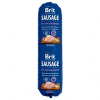 Brit Premium Dog Sausage 800g, колбаса курица и кролик