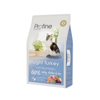ProFine LIGHT натуральне м'ясо індички та рис для котів та кішок з надмірною вагою.